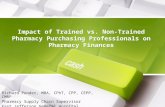Impact of Trained vs. Non-Trained Pharmacy Purchasing Professionals on Pharmacy Finances