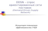 DDSN –  спрос ориентированные сети поставок  ( Demand-Driven Supply Network)