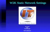 W2K Static Network Settings
