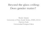 Beyond the glass ceiling:  Does gender matter?