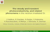 The steady and transient photoconductivity, and related phenomena  in the neutron irradiated Si.