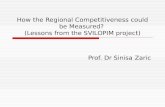 How the Regional Competitiveness could be Measured?  (Lessons from the SVILOPIM project)