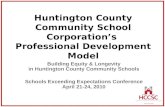 Huntington County Community School Corporation’s  Professional Development Model