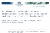 Is there a trade-off between individuals’ subjective well-being and their ecological footprint?