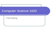 Computer Science 1620