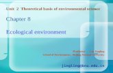 Unit  2  Theoretical basis of environmental science  Chapter 8    Ecological environment