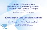 „ Global Philanthropists.  Partners for a Knowledge-based  Response to Climate Change”