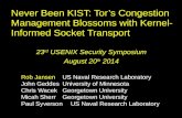 Never Been KIST: Tor’s Congestion Management Blossoms with Kernel-Informed Socket Transport