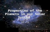 Properties of the Planets in our Solar System (13.10) Star Test BLM 13.10