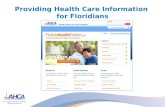 Providing Health Care Information  for Floridians