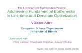 The Lifelong Code Optimization Project: Addressing Fundamental Bottlenecks
