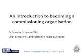 An Introduction to becoming a commissioning organisation