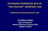 Increased resistance due to ”non-human” antibiotic use (veterinary and zootechnical use)