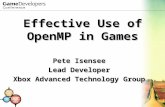 Effective Use of OpenMP in Games
