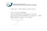CMC-205    MECÂNICA ANALÍTICA Prof.: Ijar M. da Fonseca Divisão de Mecânica Espacial e Controle