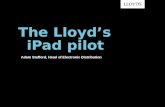 The Lloyd’s     iPad pilot