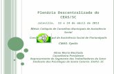 Plenária Descentralizada do CEAS/SC Joinville,  23 e 24 de abril de 2013