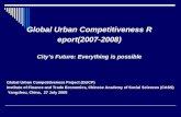 Global Urban Competitiveness Report(2007-2008) City’s Future: Everything is possible
