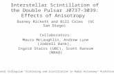 Interstellar Scintillation of the Double Pulsar J0737-3039: Effects of Anisotropy