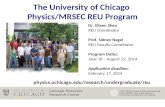 The University of Chicago  Physics/MRSEC REU Program