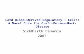 Cord Blood-Derived Regulatory T Cells: A Novel Cure for Graft-Versus-Host-Disease