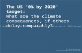 The US ‘0% by 2020’ target:  What are the climate consequences, if others delay comparably?