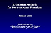 Estimation Methods  for Dose-response Functions  Bahman  Shafii Statistical Programs