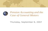 Pension Accounting and the Case of General Motors