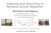 Indexing and Searching in Wireless Sensor Networks