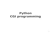 Python CGI programming