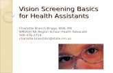 Vision Screening Basics for Health Assistants