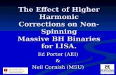 The Effect of Higher Harmonic Corrections on Non-Spinning Massive BH Binaries for LISA.