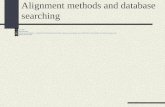Alignment methods and database searching