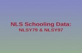 NLS Schooling Data: NLSY79 & NLSY97