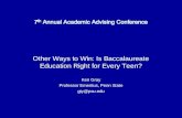 7 th  Annual Academic Advising Conference