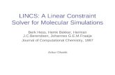 LINCS: A Linear Constraint Solver for Molecular Simulations