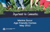 Marina Sucur Age Friendly Homes May 2012