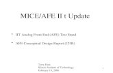 MICE/AFE II t Update