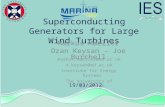 Superconducting Generators for Large Wind Turbines