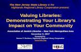 Valuing Libraries: Demonstrating Your Library’s Impact on Your Community