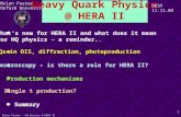 Heavy Quark Physics @ HERA II