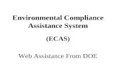 Environmental Compliance Assistance System (ECAS) Web Assistance From DOE