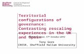 Territorial configurations of governance: Contrasting rescaling experiences in the UK and Spain