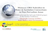 Morocco: OBA Subsidies to Water & Sanitation Connections  in Poor Peri-urban Areas