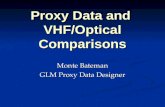 Proxy Data and  VHF/Optical Comparisons