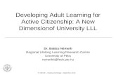 Developing Adult Learning for Active Citizenship: A  New Dimension of University LLL