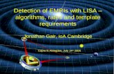 Detection of EMRIs with LISA – algorithms, rates and template requirements