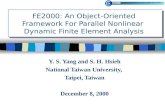 FE2000: An Object-Oriented Framework For Parallel Nonlinear  Dynamic Finite Element Analysis