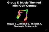 Group D Music Themed  Mini Golf Course