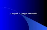 Chapter 7: Integer Arithmetic